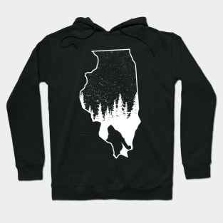 Illinois Bigfoot Gift Hoodie